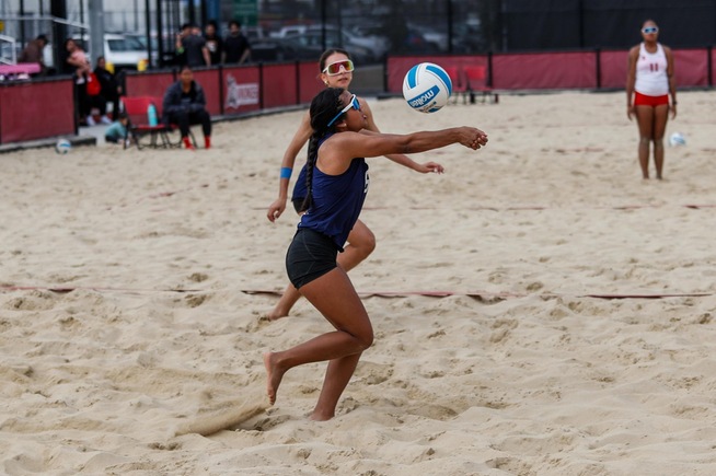 File Photo: Jenni Solano and Emily Gutierrez extended their match to three sets
