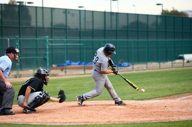File Photo: Anthony Vazquez singled home a pair of runs to help the Falcons defeat Cerro Coso, 7-4