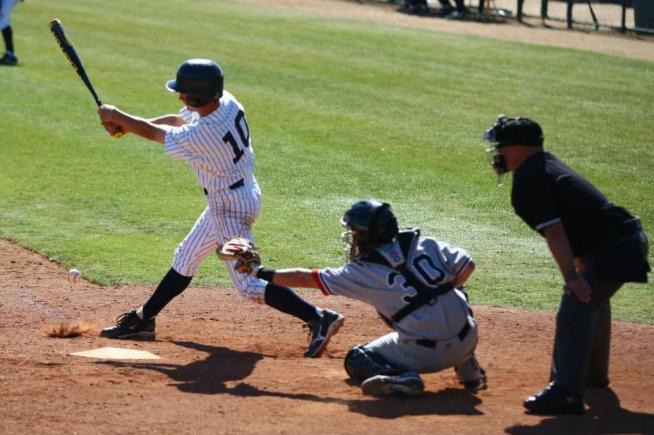 File Photo: Hayden Stevens (10) went 2-for-4 with two RBI and two runs scored in the Falcons 12-7 win over Golden West