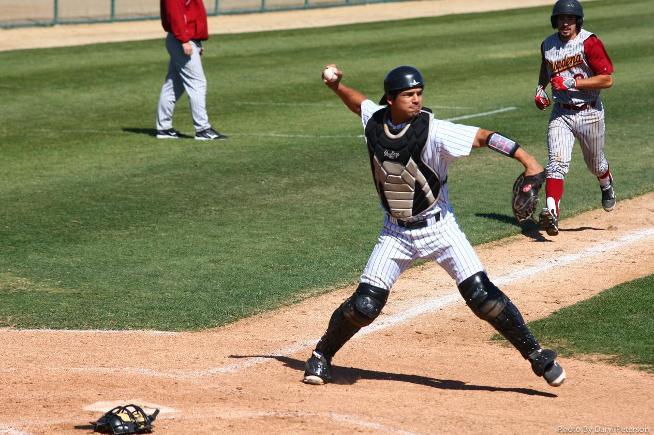 File Photo: Chris Carrillo made a nice play at the plate and added an RBI in the Falcons win over Pasadena