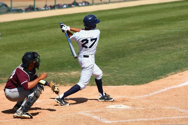 File Photo: Jose Ayala went 2-for-3 and drew a pair of walks in the Falcons 7-5 loss to Compton