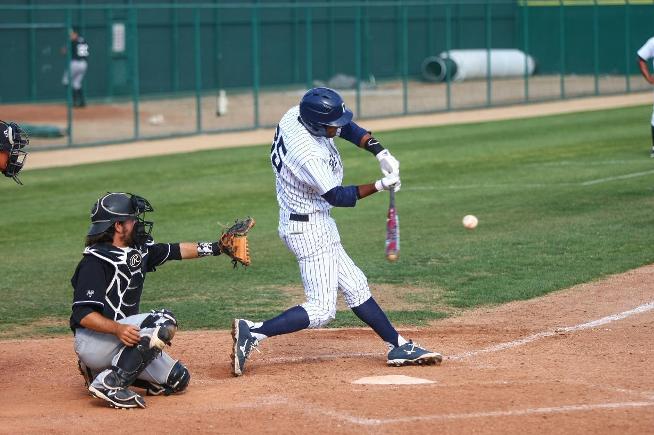 File Photo: Victor Guadalupe blasted a pair of home runs in the Falcons 11-2 win over LBCC