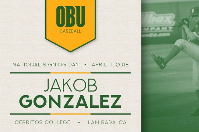 Jakob Gonzalez signed with Oklahoma Baptist University