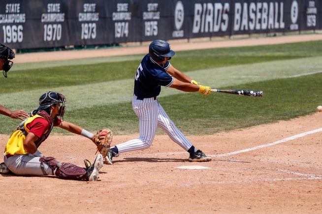 Mike Santos drove in one of the team's two runs on the day