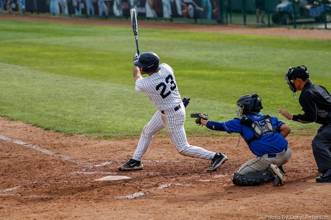 File Photo: Alonso Reyes hits his second HR in three games against LA Harbor
