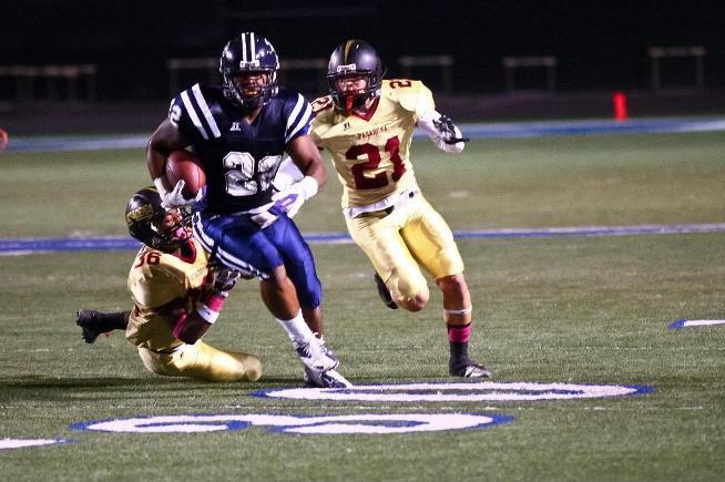 Elijhaa Penny rushed for 106 yards and three TDs against Pasadena City in the team's 30-5 win