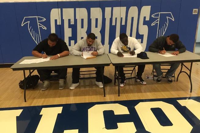 Six football players move on to next level