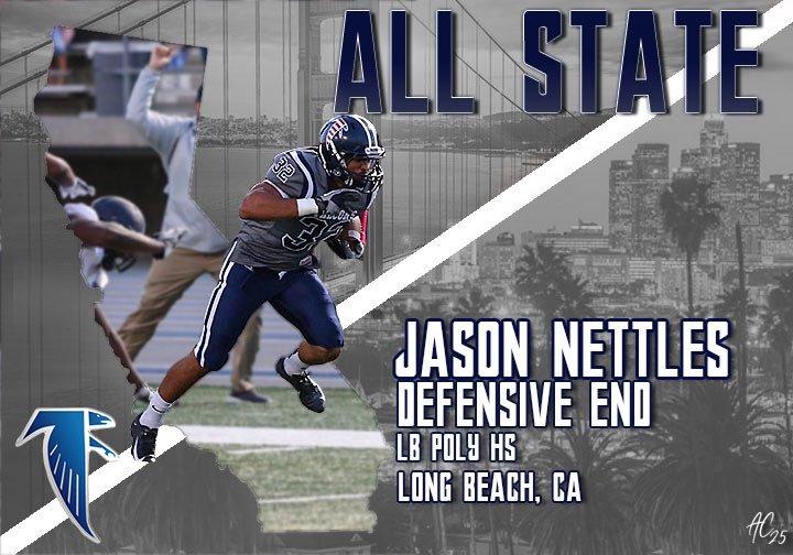 Jason Nettles was one of six Falcons named All-State 