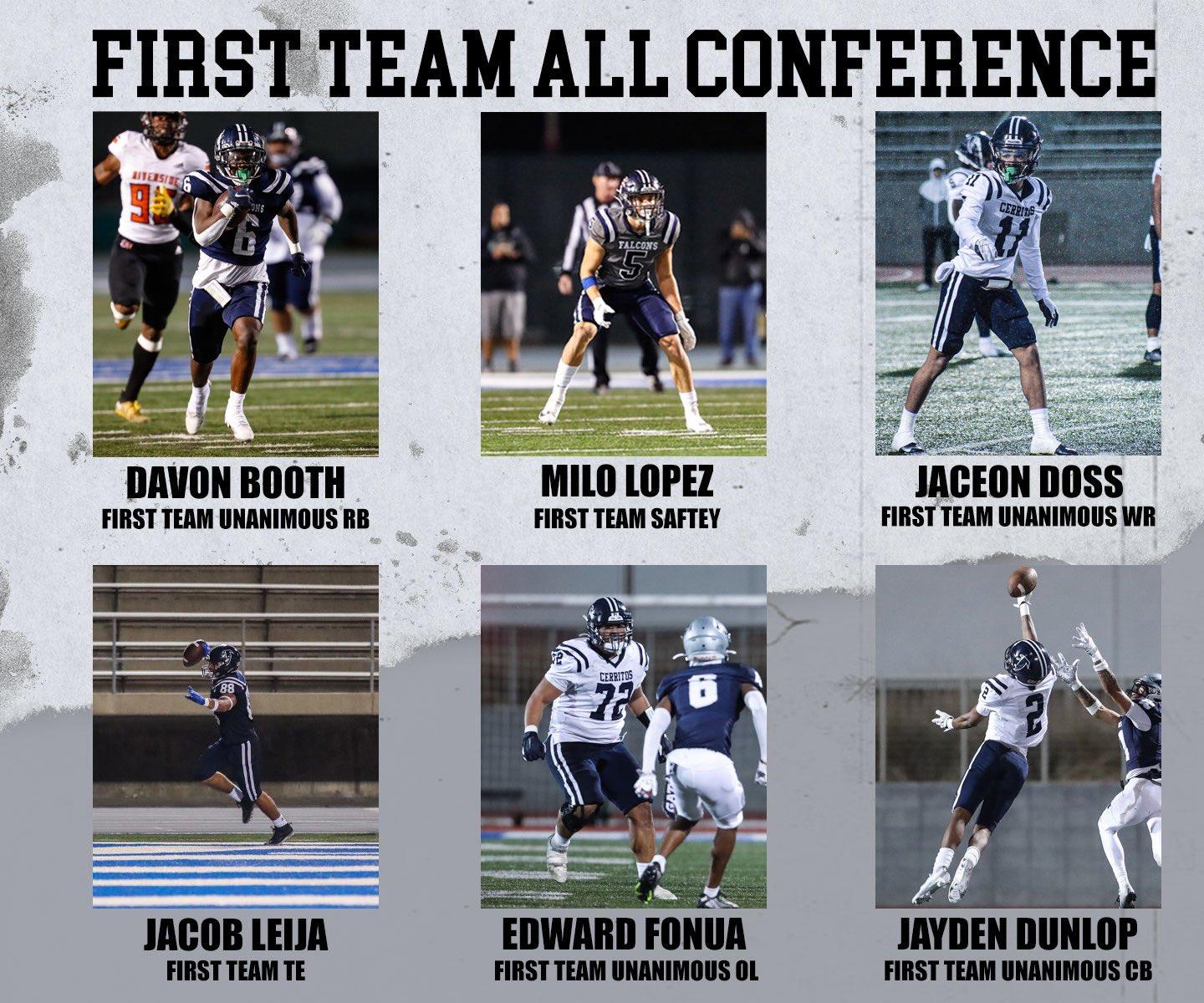 Falcons have six players named 1st Team All-Conference