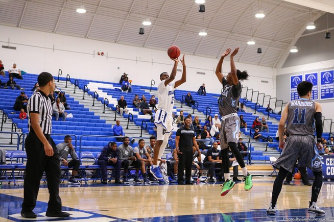 Isaiah Tyler (13 points) was one of six Falcons who scored in double-figures