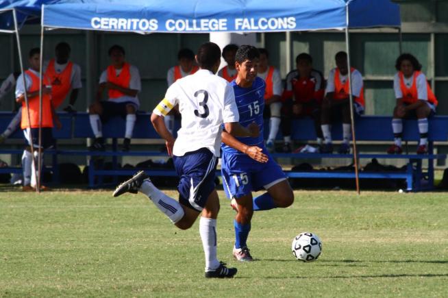 File Photo: Jose Rivera (15) gave Cerritos an early 1-0 lead against Mt. San Antonio.