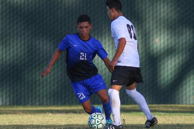 Diego Perez opened the scoring for the Falcons in their 3-1 win over Compton