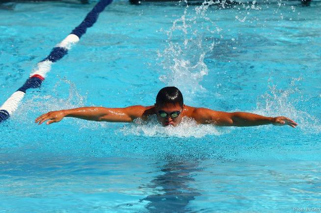 File Photo: The Falcon men's swimming team won the Golden West Invitational
