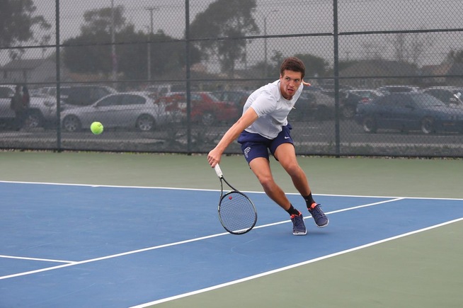 Alex Prokopchuk picked up wins in singles and doubles for the Falcons