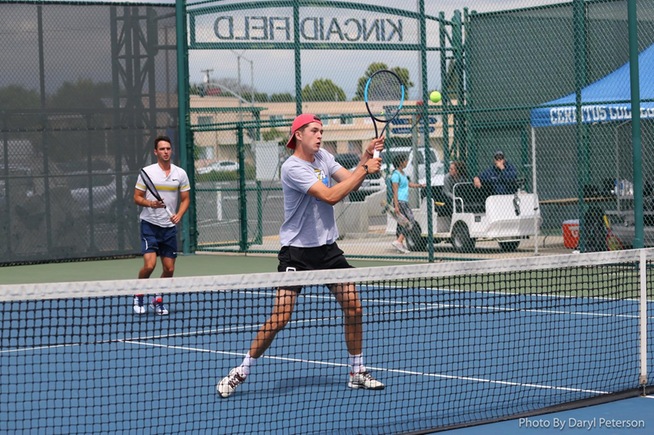 File Photo: (L-R) Jan Simon and Lucas Legrand posted an 8-1 doubles win