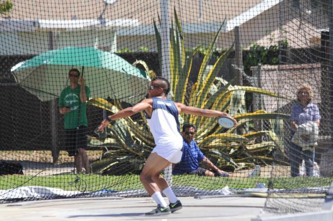 Aaron Martin earned 5919 points in the SoCal Decathlon Championships to finish sixth and qualify for the CCCAA State Championships