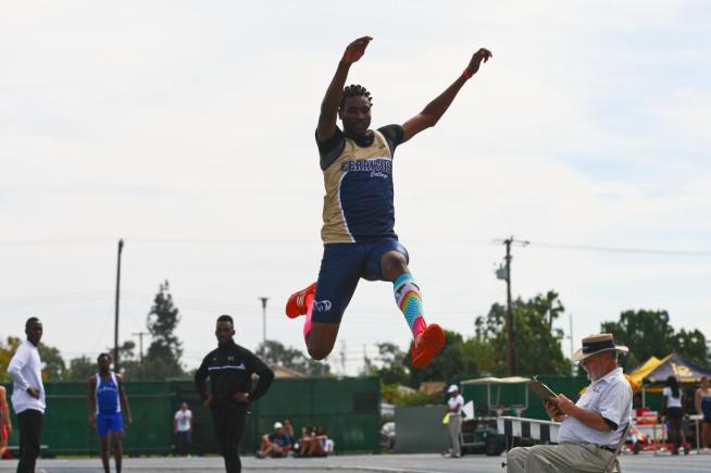 File Photo: Dionbrea Norris won the long jump at the Mt. SAC Relays