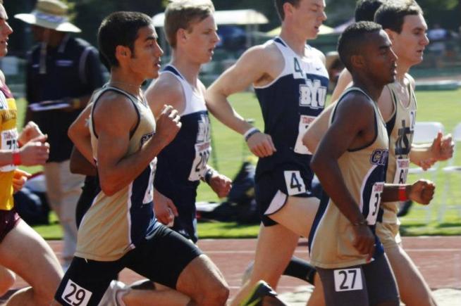 Jonathan Bazinet (29) and Munir Kahssay (27) will lead the Falcons at the SoCal Prelims on Saturday