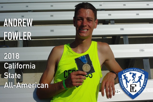 Andrew Fowler was an All-American in the decathlon
