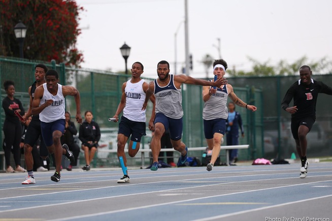 File Photo: The Falcons placed second in the 4x100-meter relays