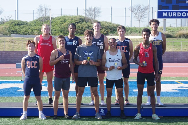 Bryce Pearson (3) finished third at the SoCal Decathlon Championships