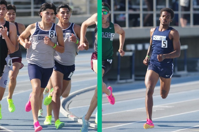 (L-R) - Joe Munoz and Jose Garcia (1500m) and Colby Owens (400m) all qualified for the SoCal Prelims