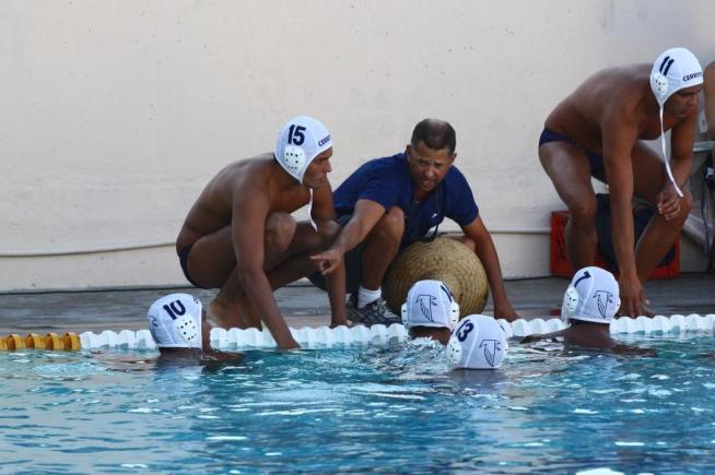 File Photo: Head coach Joe Abing and the men's water polo team lost in their state semi-final game against Diablo Valley College.