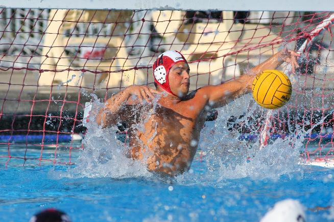 File Photo: Grant Jimenez had 17 saves in the Falcons two game at the Golden West Tournament