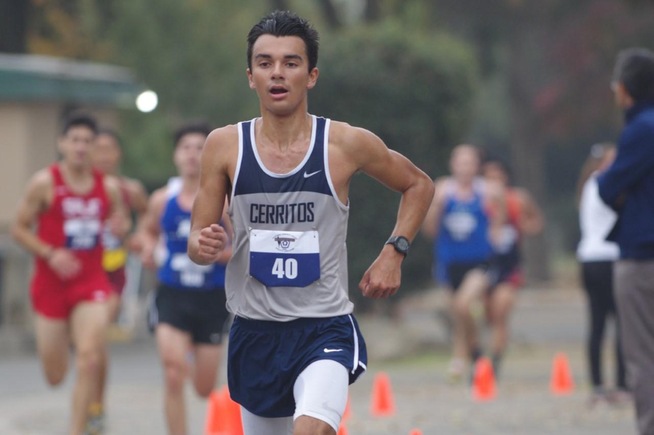 Joshua Williams running at the CCCAA State Championships