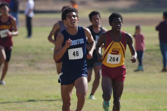Jose Garcia Chavez (48) is the lone state championships representative for Cerritos 