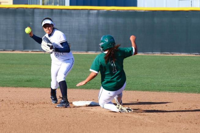 File Photo: Stephanie Olivas went 3-for-4 with three runs scored in the Falcons 15-1 win over Bakersfield