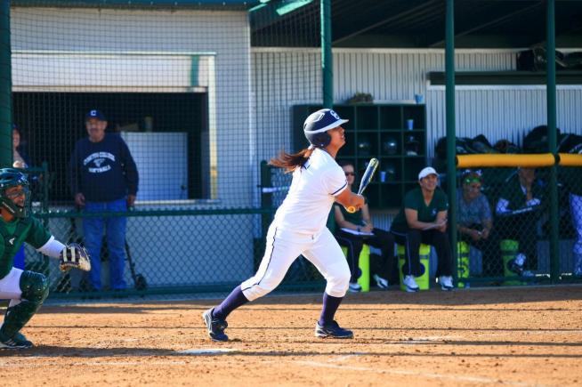 File Photo: Julia Mendoza hit a three-run home run and drove in four on the day, as the Falcons defeated Pasadena City, 9-0