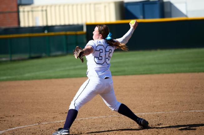 File Photo: Kayla Klein pitched a 5-inning no-hitter, as the Falcons defeated ECC Compton Center, 18-0