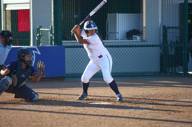 File Photo: Jenny Navarro hit a home run and drove in two in the Falcons loss to Mt. SAC