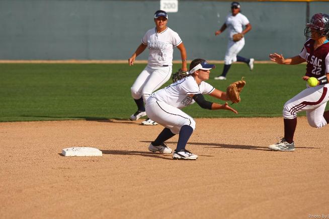 Rocky Norzagaray collected one of the Falcons three hits against Mt. SAC
