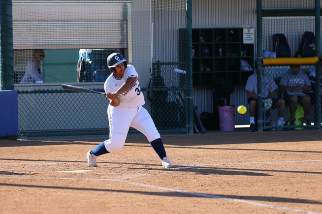 File Photo: Kayla Hernandez hit a home run in the Falcons loss