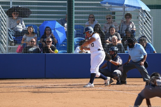 Allyanna Hernandez reached base twice in her first start of the season.
