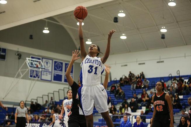 File Photo: Aissha Baldwin had 18 points and 16 rebounds in the Falcons win