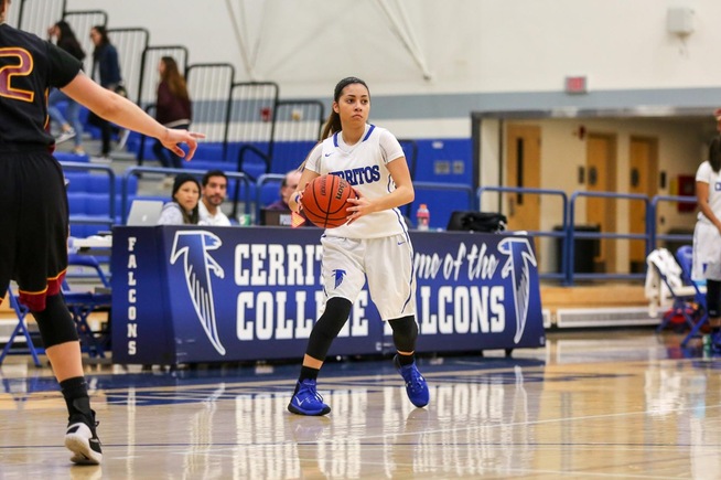 Angie Ferreira hit four three-pointers and scored 17 points for the Falcons