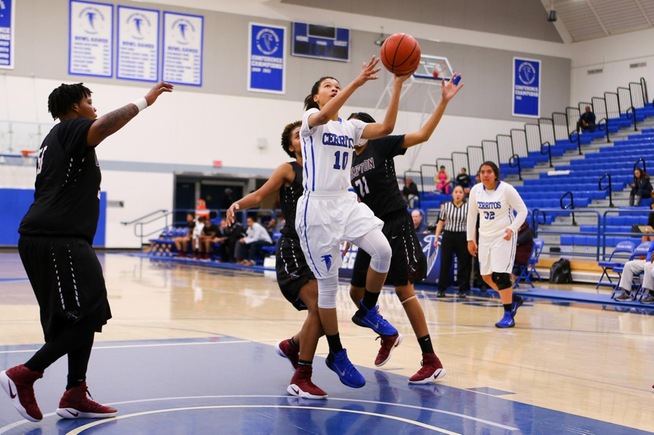 File Photo: Kaylyn James scored a game-high 23 points for the Falcons