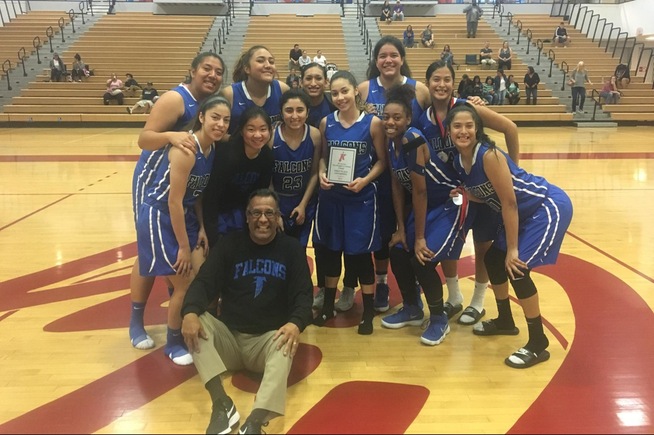 The Falcons celebrate winning the SD City Tournament