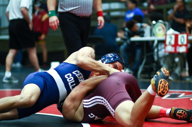 File Photo: The Falcon wrestling team was defeated by Mt. SAC, 25-12.