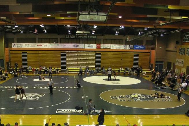 Cerritos leads the state wrestling championships after the first day of action