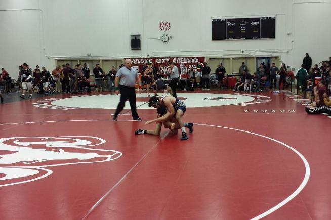 Jesse Gomez pinned his first opponent at the state championships