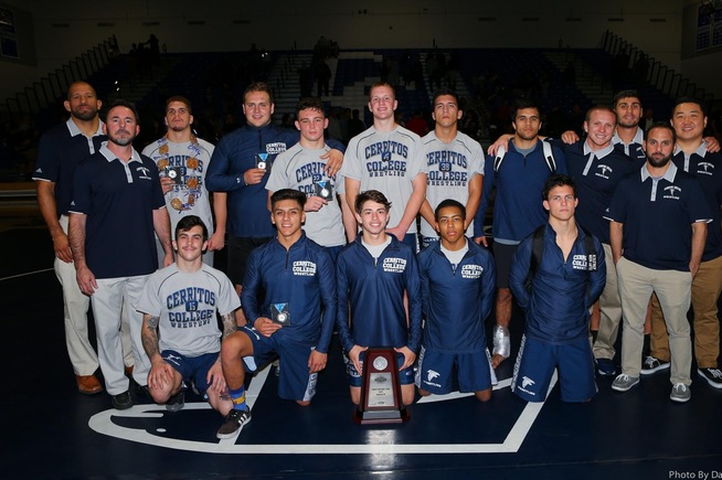 The Falcon wrestling team were state state runner-up for the Team Dual Championship