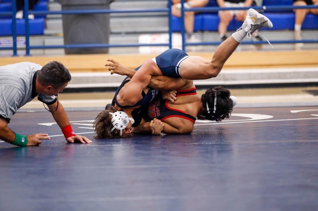 Mario De La Torre needed just 1:47 to earn a pin at 149 pounds