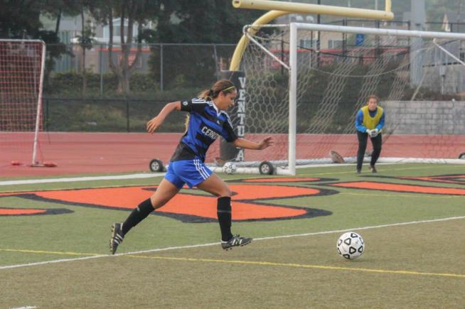 File Photo: Lauren Nanez (7) scored twice and assisted on a third goal in the Falcons 7-0 win over El Camino.
