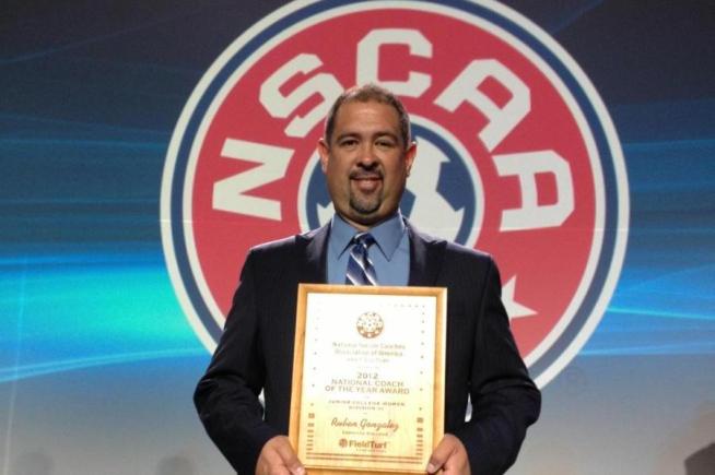 Ruben Gonzalez was named the NSCAA National Coach of the Year.