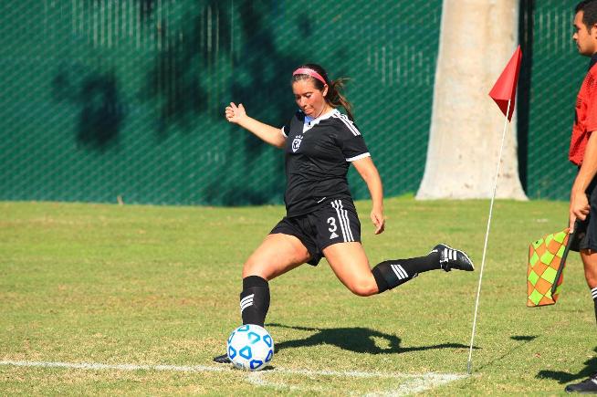File Photo: Celinna Montano scored on a shot from inside the corner flag in the Falcons 2-2 tie with Mt. San Antonio
