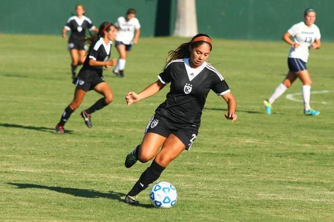 File Photo: Cassie Reyes (23) assisted on the first Falcons goal in their 2-1 win over San Francisco City College